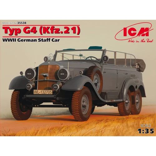 Немецкий штабной автомобиль Typ G4 (Kfz.21) , WWII German staff car(ICM35538)