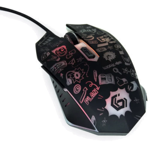 Мишка Gembird MUS-6B-GRAFIX-01 USB Black (MUS-6B-GRAFIX-01): Довжина кабелю 1.5 м