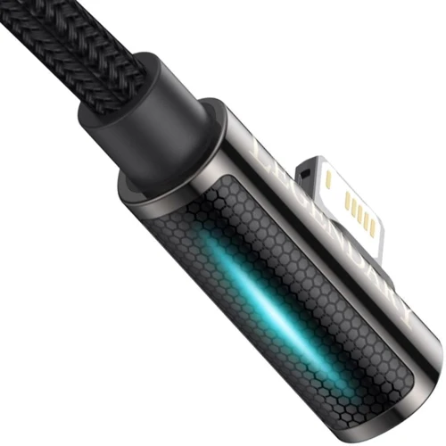 Кабель Baseus USB Cable to Lightning Legend Elbow 2.4A 2m Black (CALCS-A01): Длина 2 м