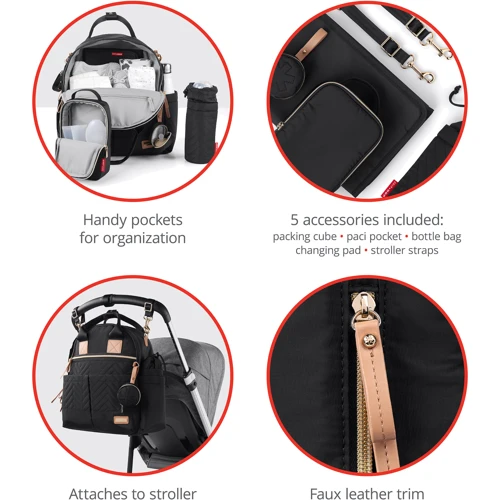 Сумка мамы Skip Hop Suite черная (200675)