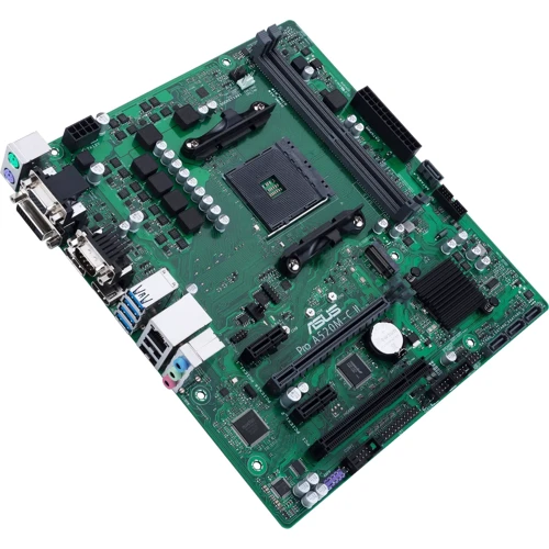 ASUS PRO A520M-C II/CSM UA: Разъемы на плате USB 3.2 Gen 1, USB 2.0, SATA 3.0, M.2