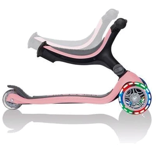 Самокат Globber Go Up Foldable Plus Lights Pastel Pink (пастельно-розовый): Конструкция рамы складная