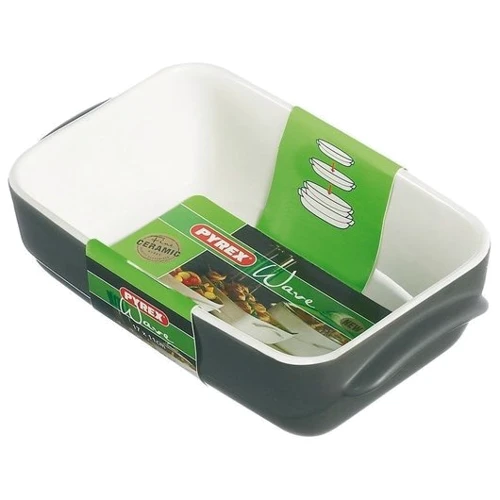 Жароміцне скло Форма Pyrex WAVE Grey Mat C318B04 прамоугл. (14x8см) фото 1