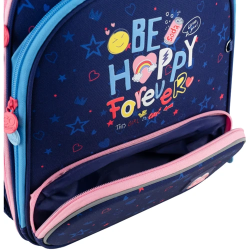 Рюкзак GoPack Education каркасний 597M-3 Be Happy (GO24-597M-3): Рік колекції 2024