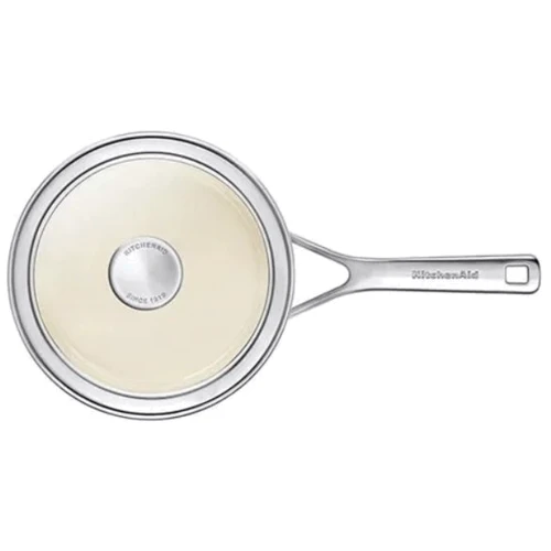 Ковш с крышкой KitchenAid Steel Core 20 см 2.4 л матовый черный (CC005999-001)