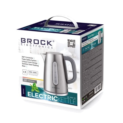Электрочайник BROCK WK 9901 GY: Объем, л 1,7