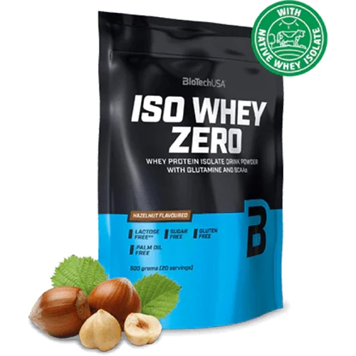 Протеин BioTechUSA Iso Whey Zero 500 g / 20 servings / Hazelnut