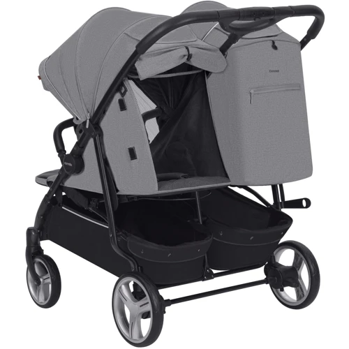 Универсальная коляска 2 в 1 для двойни Carrello Connect Ink Gray (CRL-5502/1): Возможность установки люльки есть