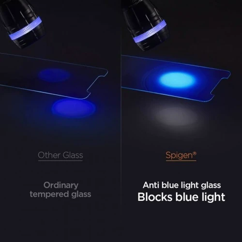 Защитное стекло для iPhone Spigen Tempered Glass Protector Glas.tR Antiblue HD (AGL01470) for iPhone 12 Pro Max фото 4
