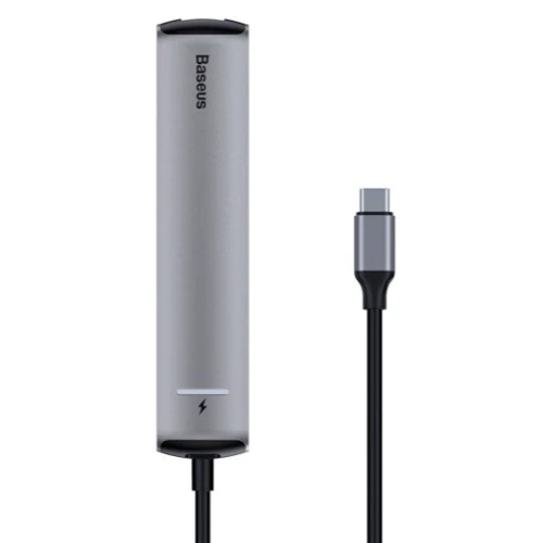 Адаптер Baseus Adapter USB-C to 3xUSB3.0+HDMI+USB-C+RJ45 Gray (CAHUB-J0G) фото 6
