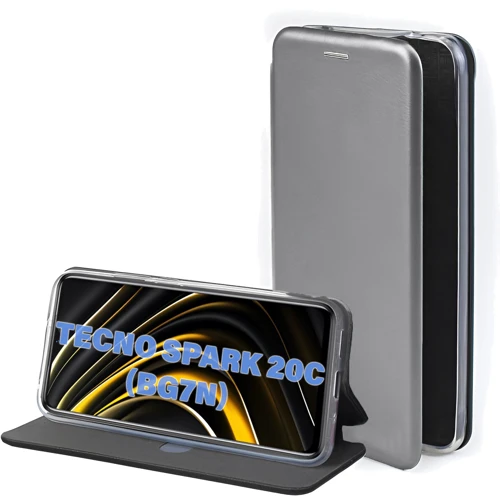 Чехол для телефонов BeCover Book Exclusive Gray for Tecno Spark 20C (BG7n) (711250)