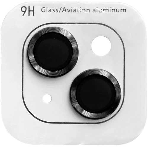 Захисне скло для iPhone Epik Metal Classic Black/Midnight for Camera iPhone 15 / 15 Plus