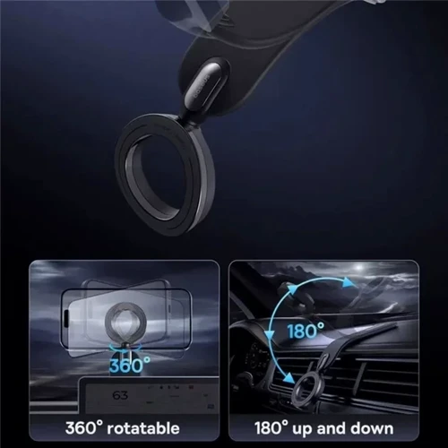 Держатель Baseus Car Holder C02 Go Magnetic Black (C40165500111-00) фото 5