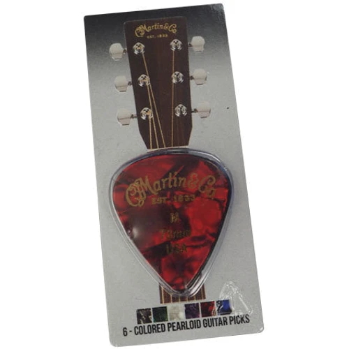 Медіатор Набор медиаторов MARTIN 18A0096 Multi-Color Pearloid Pick Pack (0.73): Тип Медіатор