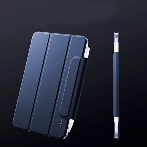 Аксесуар для iPad BeCover Case Book Magnetic Buckle Deep Blue (706825) for iPad mini 6 2021: Матеріал искусственная кожа