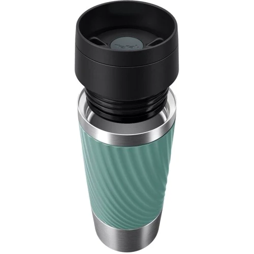 Термокухоль Tefal Travel Mug Classic Twist 360 мл Нержавіюча сталь Зелений (N2024310) фото 6