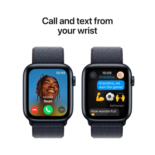 Apple Watch SE 2 2024 40mm GPS Midnight Aluminum Case with Ink Sport Loop (MXEA3QH/A) UA: Экран OLED LTPO (яркость до 1000 нит) с технологиями Retina / 324x394 пикселей / защитное стекло Ion-X повышенной прочности