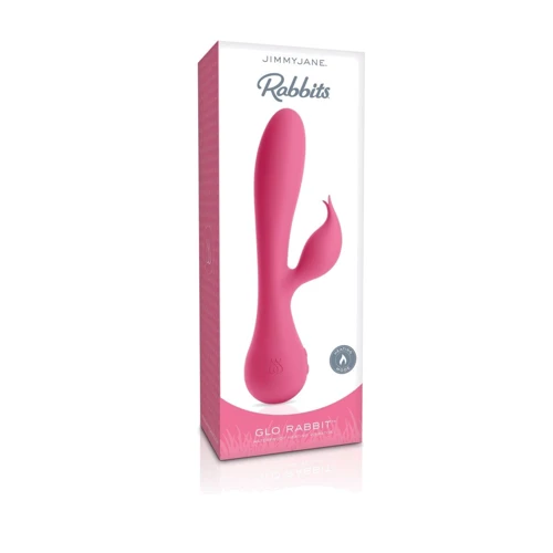 Jimmy Jane Glo Rabbit Heating Vibrator - вибратор-кролик, 10.8x3.8 см