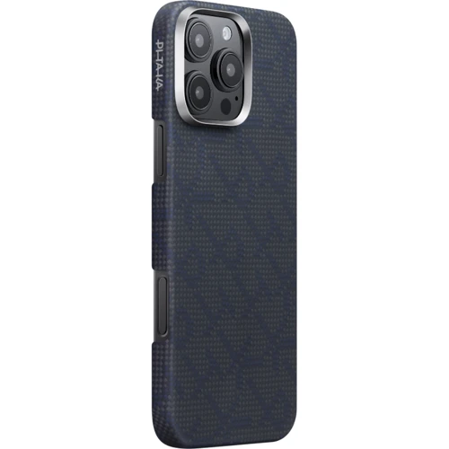 Чехол для iPhone Pitaka Monogram Tactile Woven Case Black/Blue for iPhone 16 Pro
