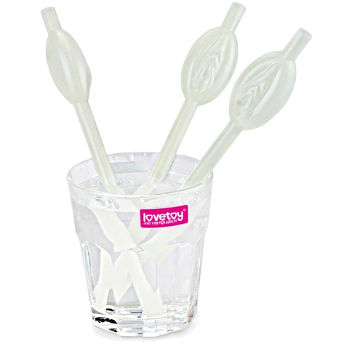 Трубочки LoveToy Glow in the Dark Pussy Straws, 9 шт