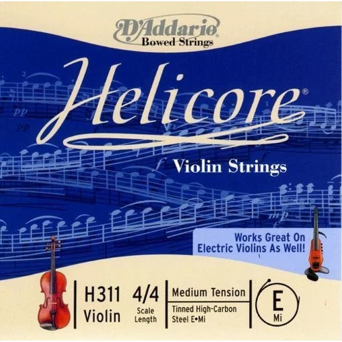 Струна D`ADDARIO H311 4/4M Helicore E 4/4M: Назначение Для скрипки