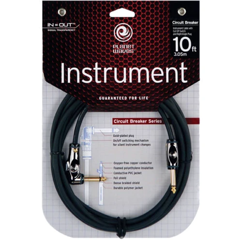 Інструментальний кабель PLANET WAVES PW-AGRA-10 Curcuit Breaker Momentary Mute 10ft: Довжина, м 3