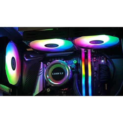 Система охолодження Lian Li СВО LIAN LI Galahad AIO 360 Black Liquid Cooler with RGB (G89.GA360B.00): Швидкість обертів кулера до 2000