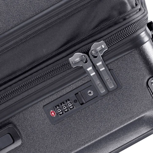 Чемодан Heys Luxe (S) Gunmetal (10160-0063-21)/(10160-0063-S3): Фактура Глянцевая, Гладкая