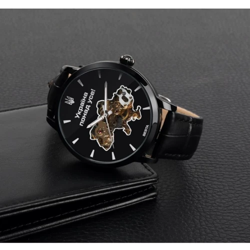 Наручные часы Besta Skeleton UA Black фото 8