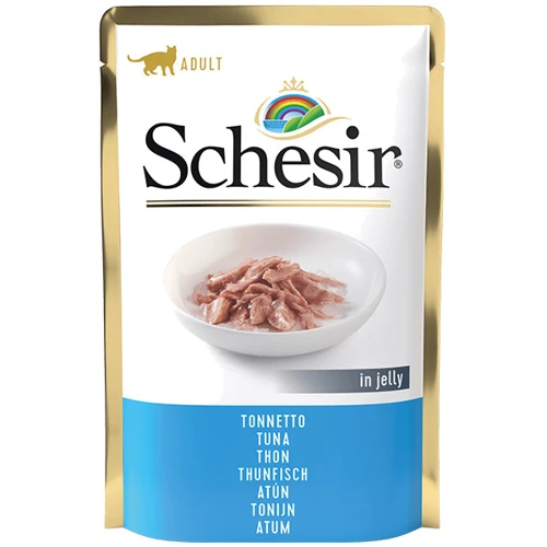 Вологий корм для котів Schesir Tuna тунець у желе 85 г