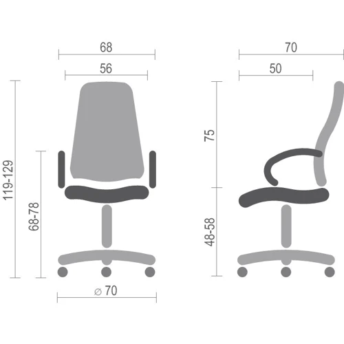 Крісло АКЛАС Валенсія Soft CH MB Коричневий LC-K (76464): Тип для руководителей