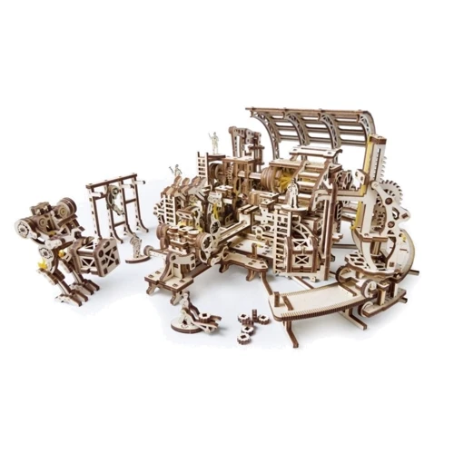 Механічний 3D пазл UGEARS "Фабрика роботів" (70039): Вид наука і техніка