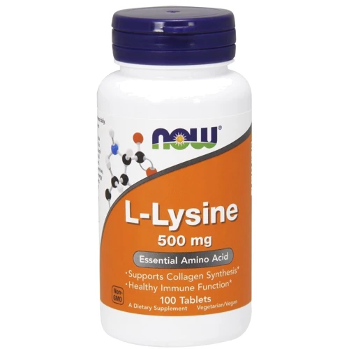NOW Foods L-Lysine 500 mg Tablets 100 tabs L-Лизин