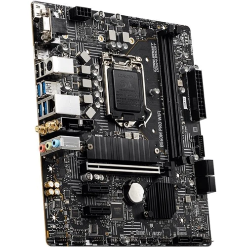 MSI B560M PRO WIFI: Оперативная память 2xDDR4 5200 МГц, до 64 ГБ