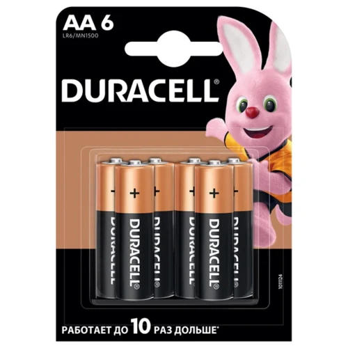 Duracell AA MN1500 LR06 6шт (5007757)