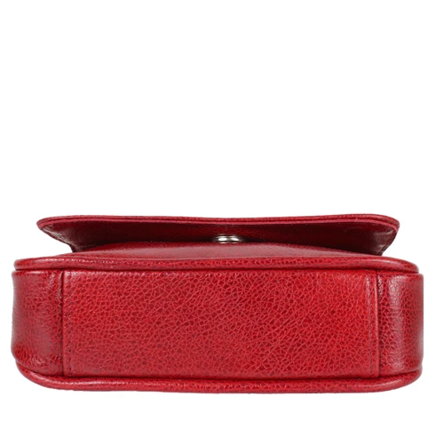 Женская сумка кросс боди Laskara красная (LK-DD225-red-fish): Застежка Молния