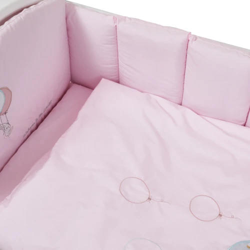 Комплект постельного белья Twins Babycentre Welcome to the world розовый (4012-BTWW-08): Размер для кроваток 120x60см