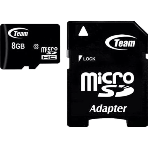 Карта пам'яті Team 8GB microSDHC Class 10 + adapter (TUSDH8GCL1003)