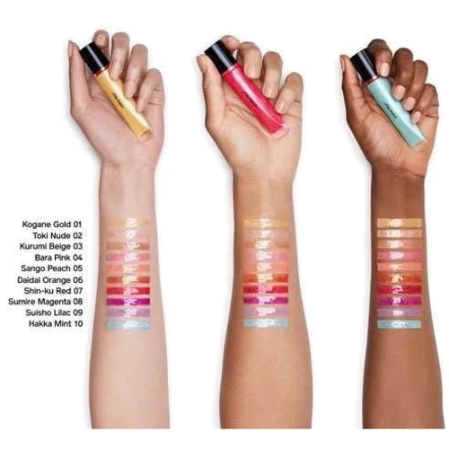 Shiseido Shimmer Gel Gloss №07 Shin-Ku-Red Блеск для губ 9 ml фото 4