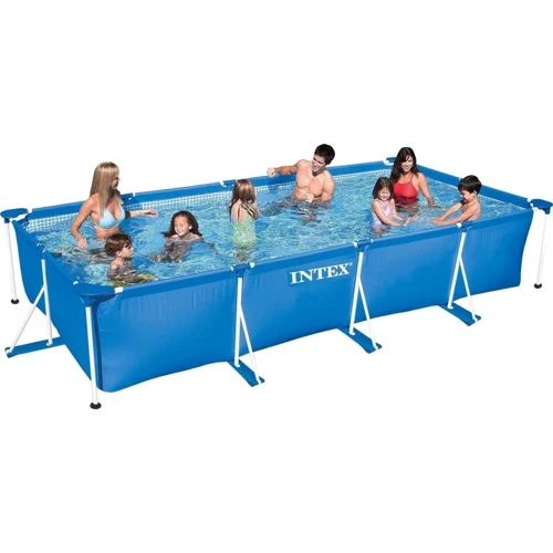 Каркасный бассейн Intex Rectangular Frame Pool (28273) 450*220*84 см