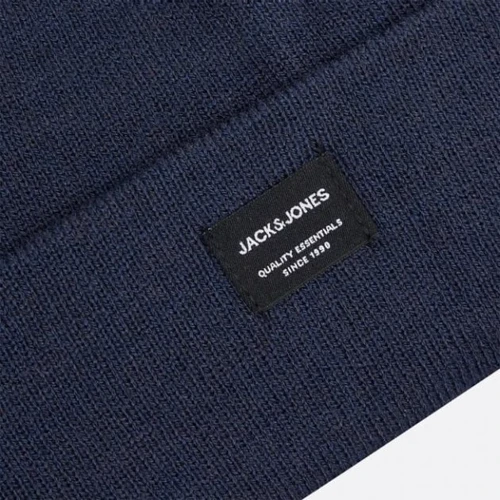 Мужская шапка Jack & Jones темно-синяя (12092815) фото 2