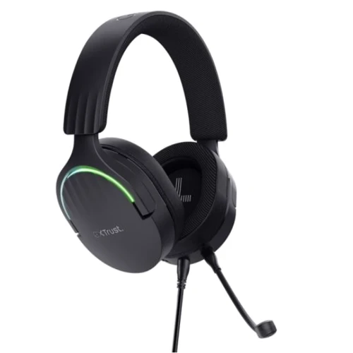 Наушники Trust GXT 490 FAYZO USB Black (24900): Дополнительно складная конструкция, Подсветка корпуса