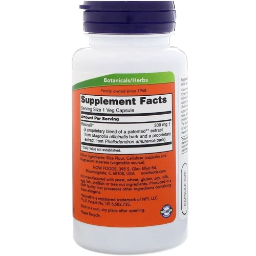 NOW Foods RELORA 300 mg 60 VCAPS Релора