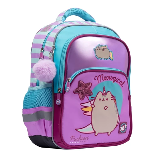 Рюкзак YES S-40 Pusheen, сиреневый/бирюзовый (556835)