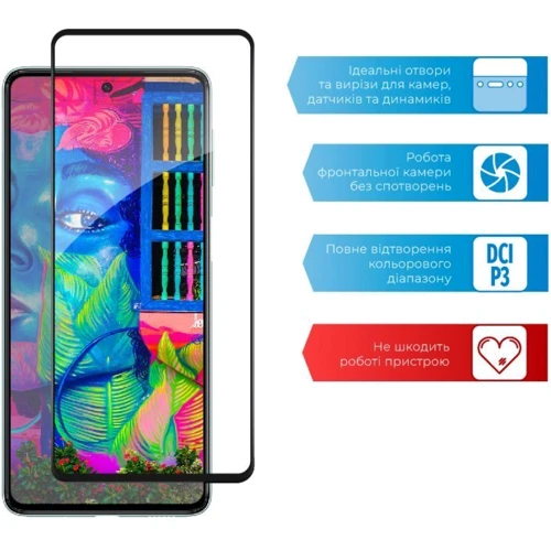 Аксессуар для смартфона ACCLAB Tempered Glass Full Glue Black for Samsung M536 Galaxy M53 5G фото 4