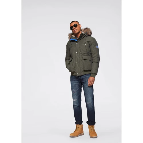 Куртка Jack & Jones 17096054 52 зеленая демисезон с капюшоном: Тип застежки На молнии