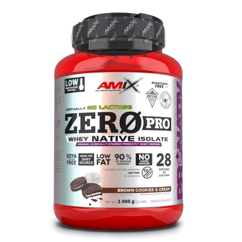Протеїн Amix ZeroPro Protein 1000g /28 servings/Brown Cookies Cream