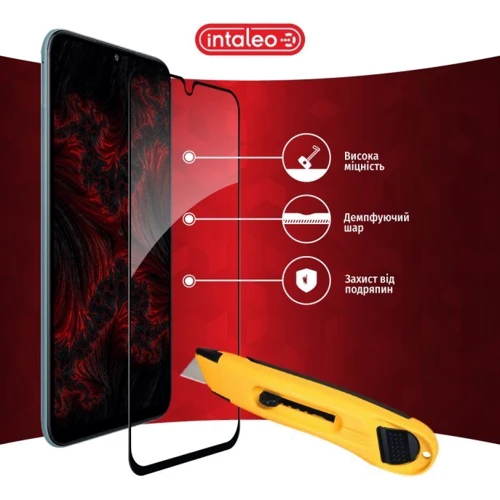 Аксессуар для смартфона Intaleo Tempered Glass Full Glue Black for Samsung M346 Galaxy M34 5G: Цвет черный