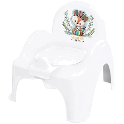 Горщик-стульчик Tega Baby Дикий захід Лисичка музичний білий PO-074-103-LISEK