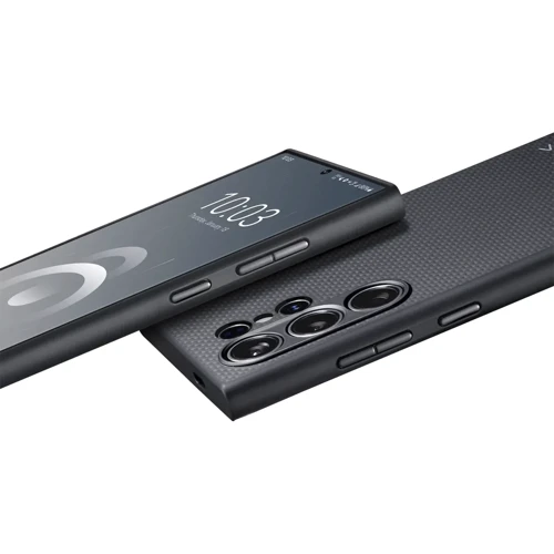 Чохол для телефона Pitaka MagEZ Case Pro 4 Twill Black/Grey (MCP2401F) для Samsung Galaxy S24 Ultra: Плівка в комплекті нет